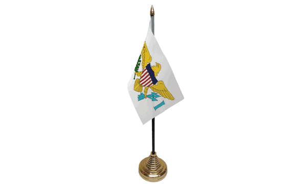 US Virgin Islands Table Flags